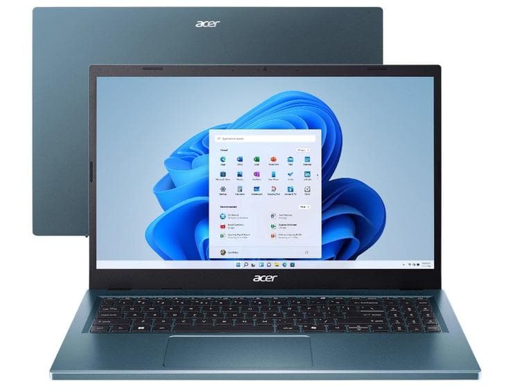 Notebook Acer Aspire Go 15 AG15-51P-35JZ Intel Core i3 8GB 256GB SSD 15,3" Windows 11