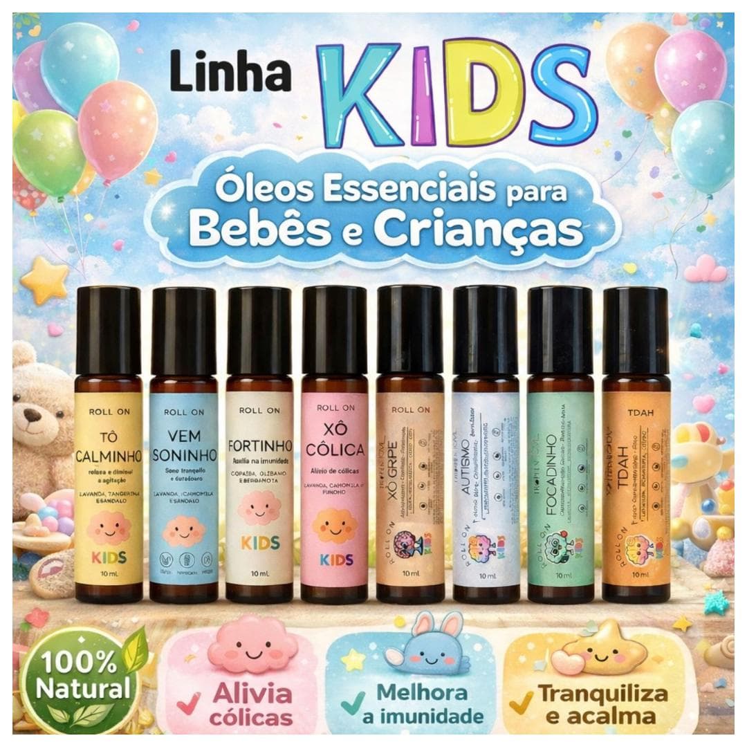 Blend Roll-on de Óleos Essenciais Infantil Linha Kids Tropfen 10 mL